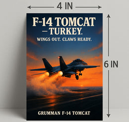 Grumman F-14 Tomcat Wings Out, Claws Ready Poster PosterGoat
