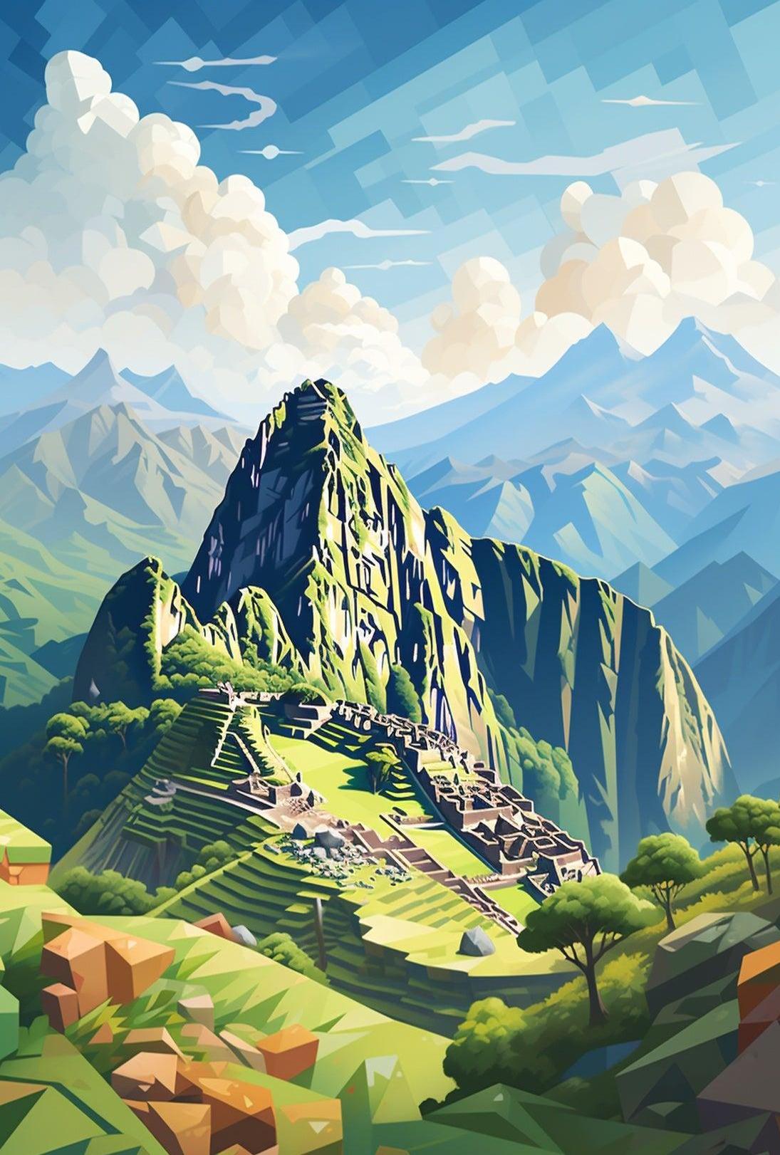 Machu Picchu Adventure Art Print Cultural or Heritage Poster