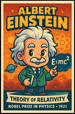Albert Einstein Theory Of Relativity Poster