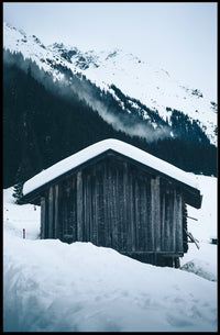 Winter Mountain Retreat Poster