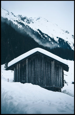 Winter Mountain Retreat Poster