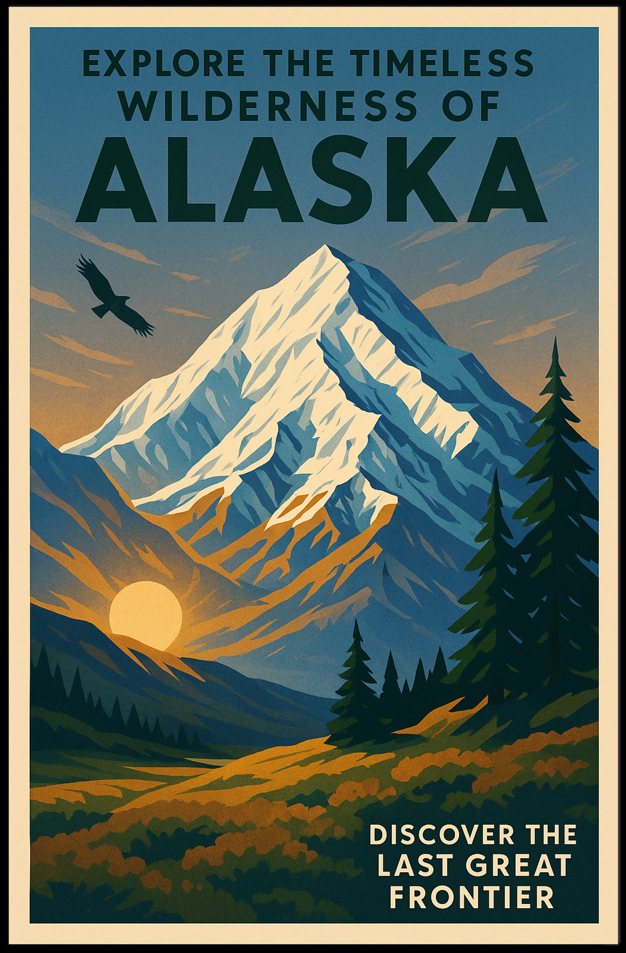 Discover The Last Great Frontier Poster PosterGoat