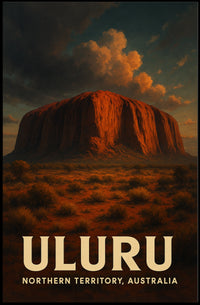 Uluru Australia Outback Sunset Decor Lovers Poster