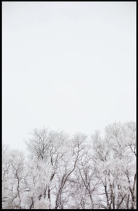 Serene Winter Landscape: Artistic and Minimalist Poster