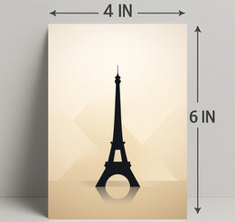Eiffel Tower Silhouette Poster