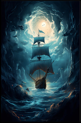 Voyage Through The Storm Poster PosterGoat