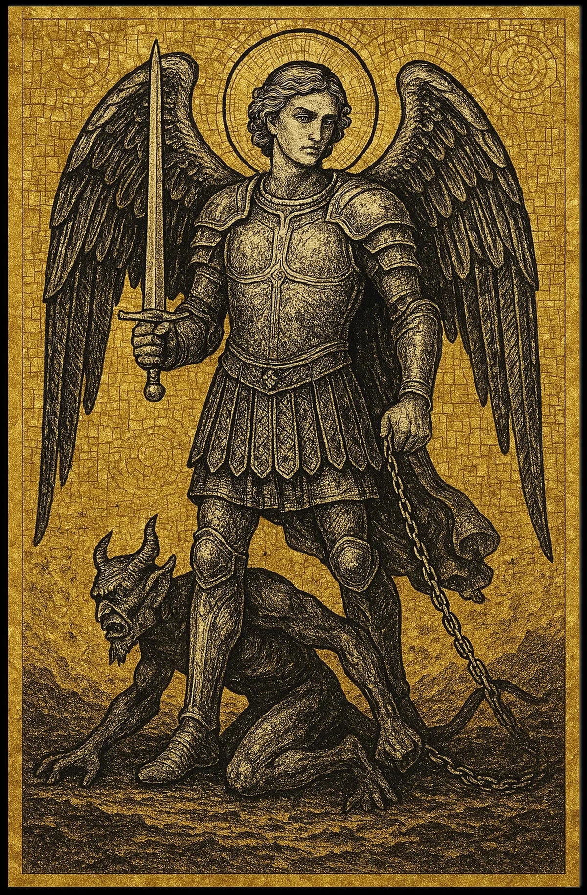 Archangel Michael Guardian Of Light Poster