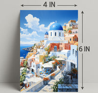 Santorini Serenity Poster