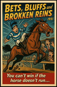 Bets, Bluffs, and Broken Reins Poster