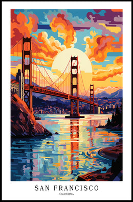 San Francisco Sunset Poster