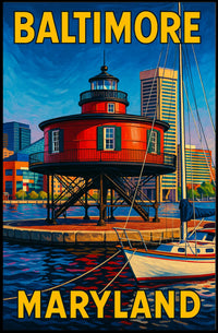 Baltimore Harbor Lighthouse Poster
