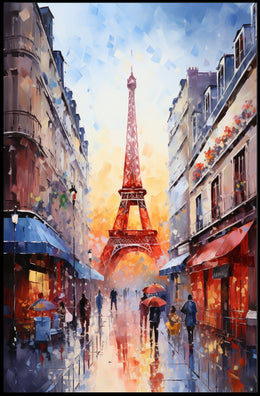 Parisian Street Scene Poster