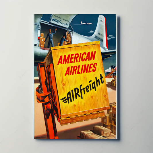 American Airlines Air Freight Poster