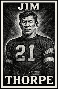 Jim Thorpe Legendary Athlete Poster