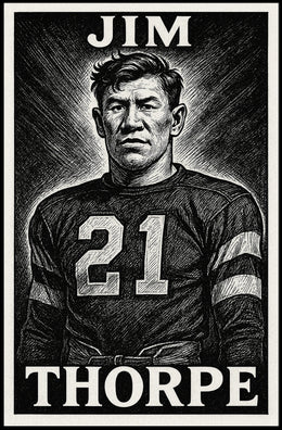 Jim Thorpe Legendary Athlete Poster