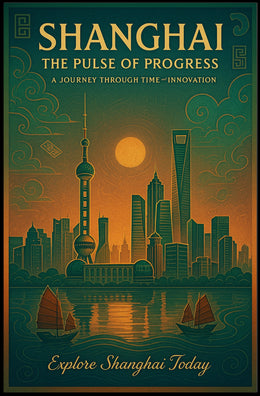 Shanghai The Pulse of Progress Poster