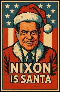 Nixon As Santa Poster