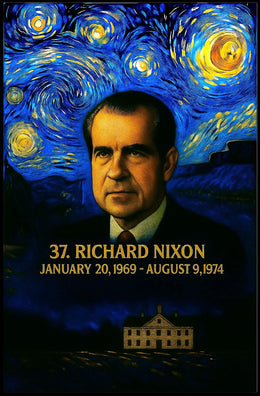 Richard Nixon 37th President of the United States Presidential Masterpiece Series Poster