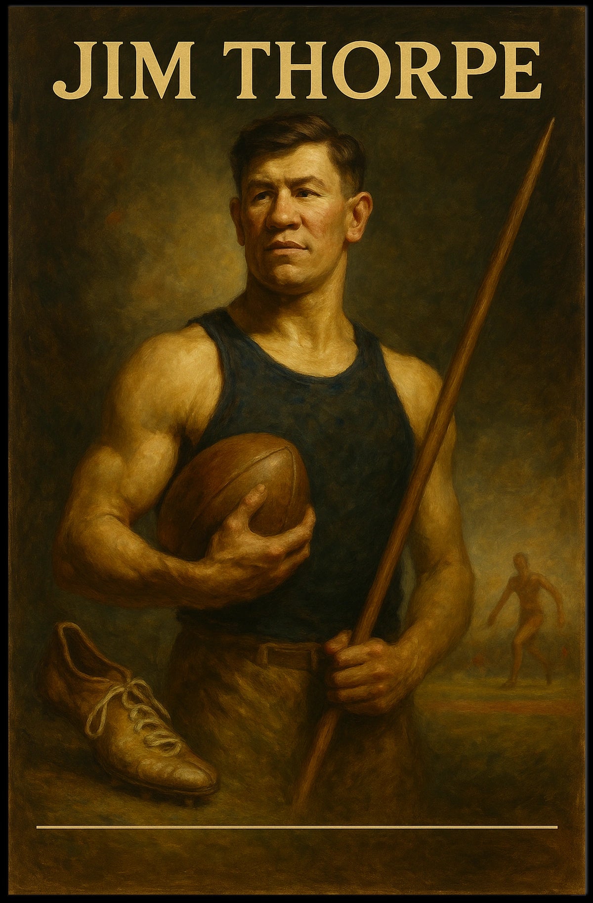 Jim Thorpe Athletic Legend Poster