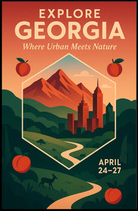 Explore Georgia Where Urban Meets Poster
