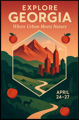 Explore Georgia Where Urban Meets Poster