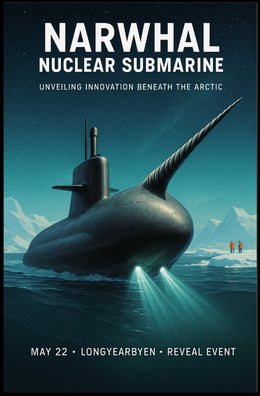 Narwhal Nuclear Submarine Unveiling Poster