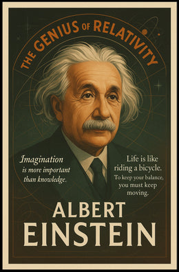 Albert Einstein The Genius of Relativity Poster