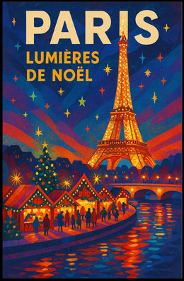 Paris Lumières De Noël Poster