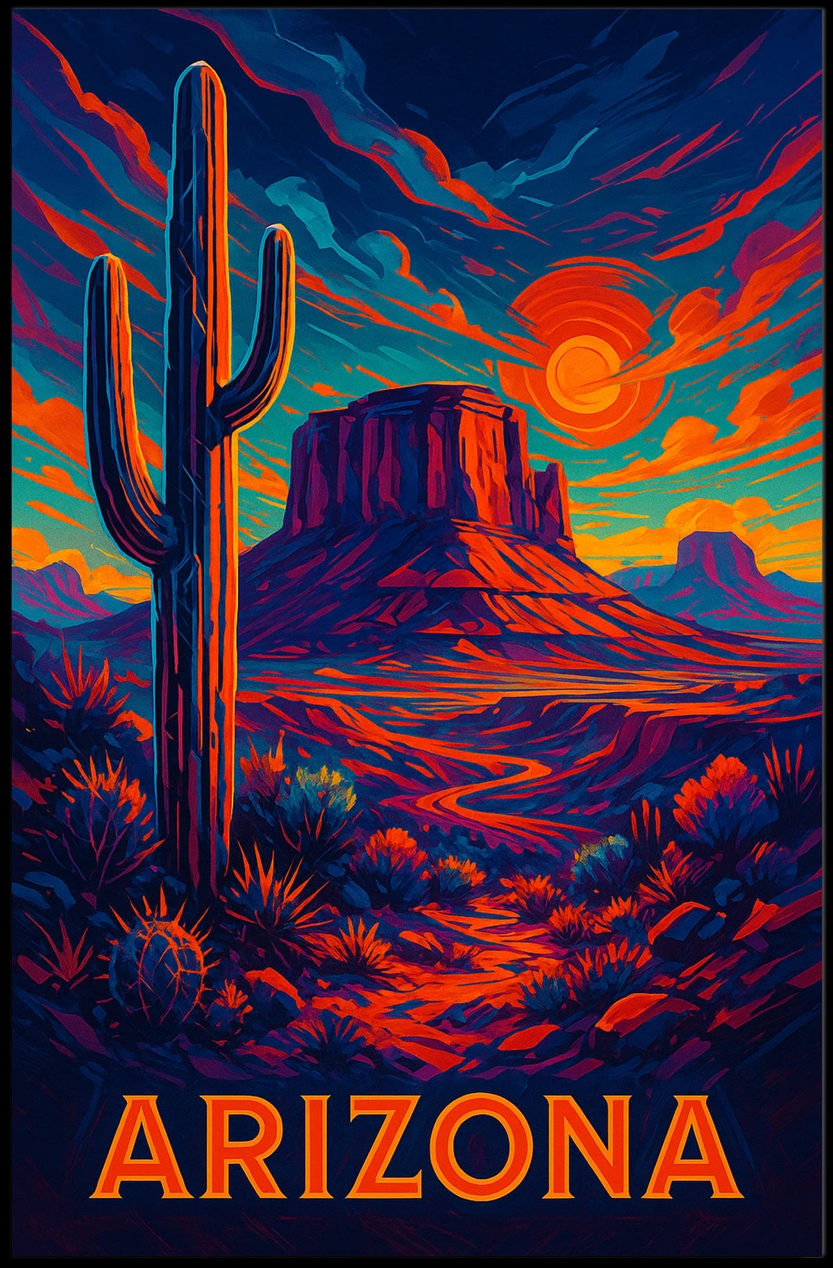 Arizona Desert Landscape Poster