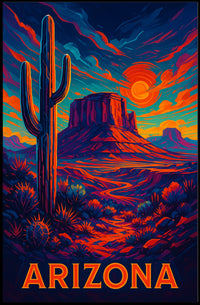 Arizona Desert Landscape Poster