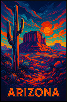 Arizona Desert Landscape Poster