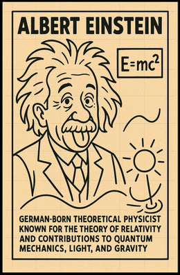 Albert Einstein Theoretical Physicist Poster