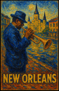 New Orleans Jazz Night Poster