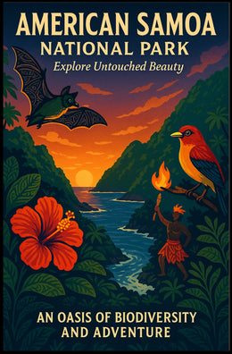 Explore Untouched Beauty in American Samoa National Park Poster