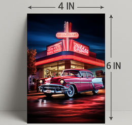Classic Americana Neon Nights Poster