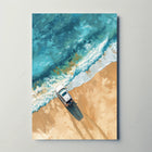Adventure Awaits: Modern Beach Scene Travel Poster