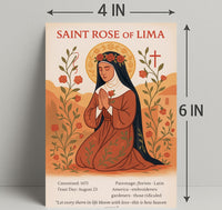 Saint Rose of Lima Poster PosterGoat