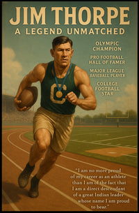 Jim Thorpe Legendary Athlete Poster