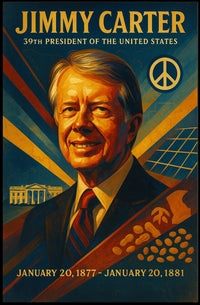 Jimmy Carter Vintage Presidential Historical or Presidential Poster PosterGoat