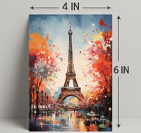 Eiffel Tower In Autumn Poster
