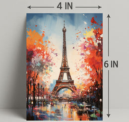 Eiffel Tower In Autumn Poster
