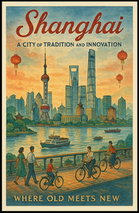 Shanghai A City of Tradition and Innovation Poster