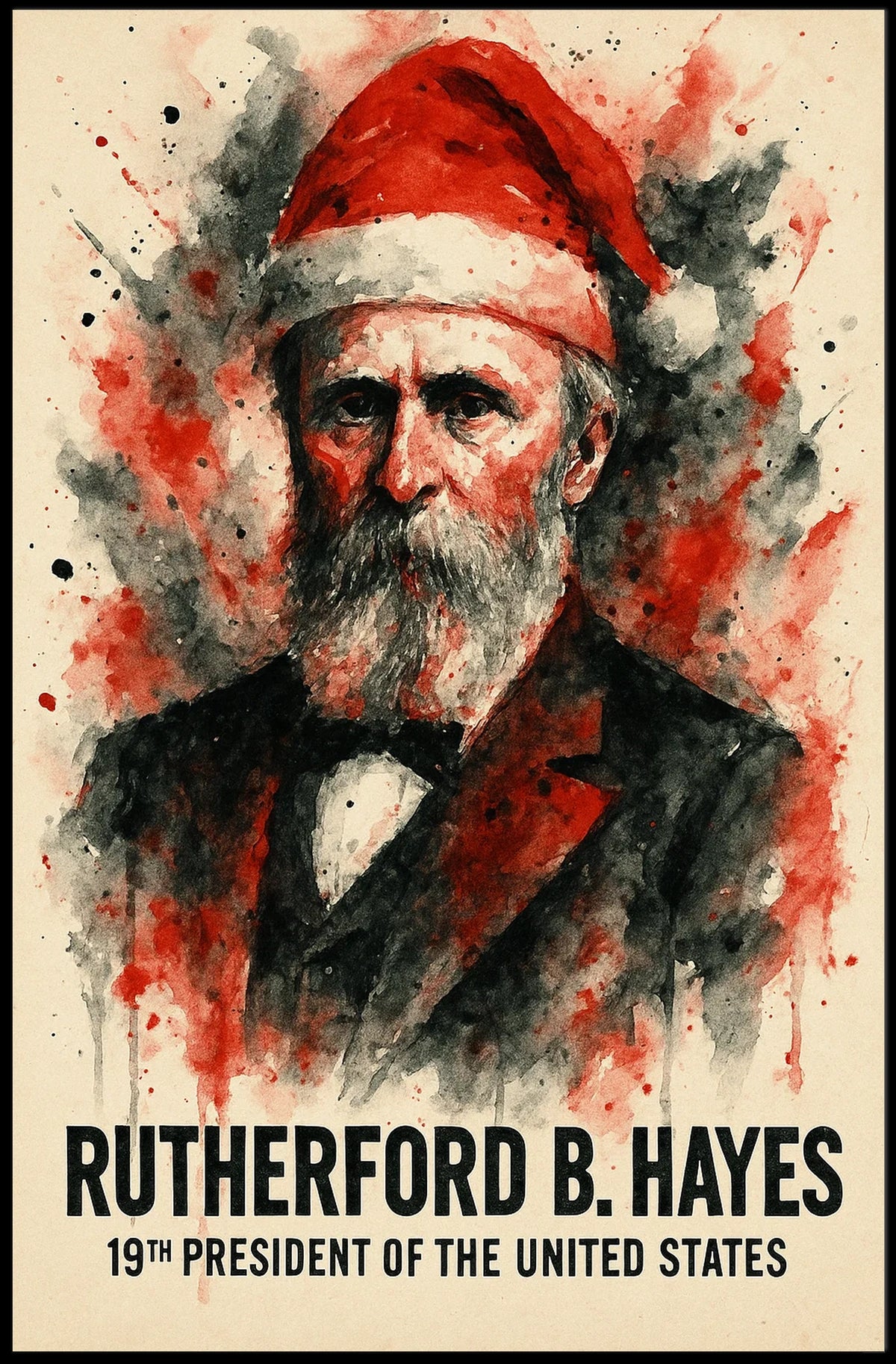 Rutherford B. Hayes Vintage Presidential Artwork Historical Poster