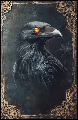 Mystical Raven Portrait Poster