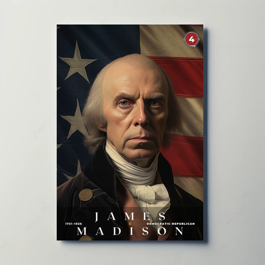 James Madison 4th President Of The United States Portrait