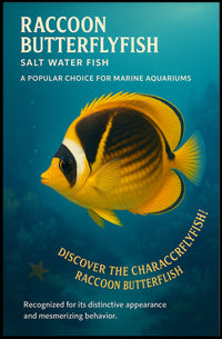 Raccoon Butterflyfish A Marine Aquarium Favorite Poster