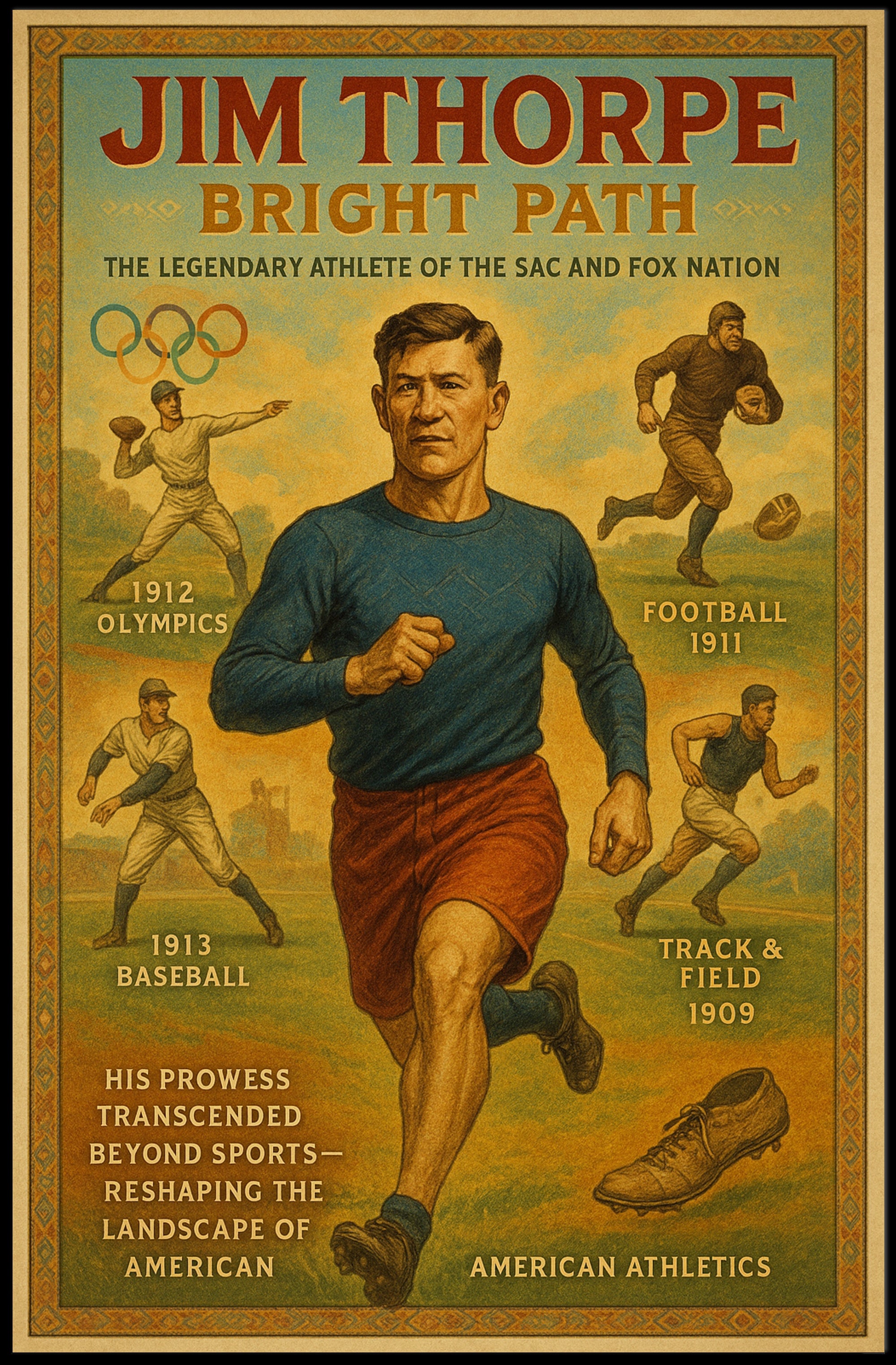 Jim Thorpe: Bright Path Poster
