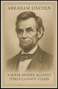 Abraham Lincoln A House Divided Poster PosterGoat