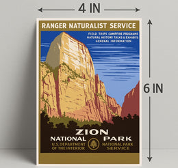Zion National Park Explore Nature Poster PosterGoat
