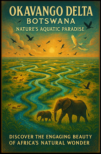 Okavango Delta Natures Aquatic Paradise Poster